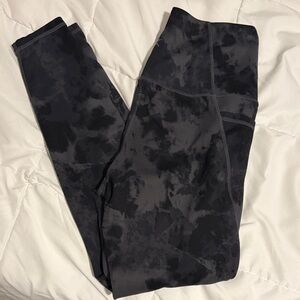 Black and Gray Camouflage Leggings